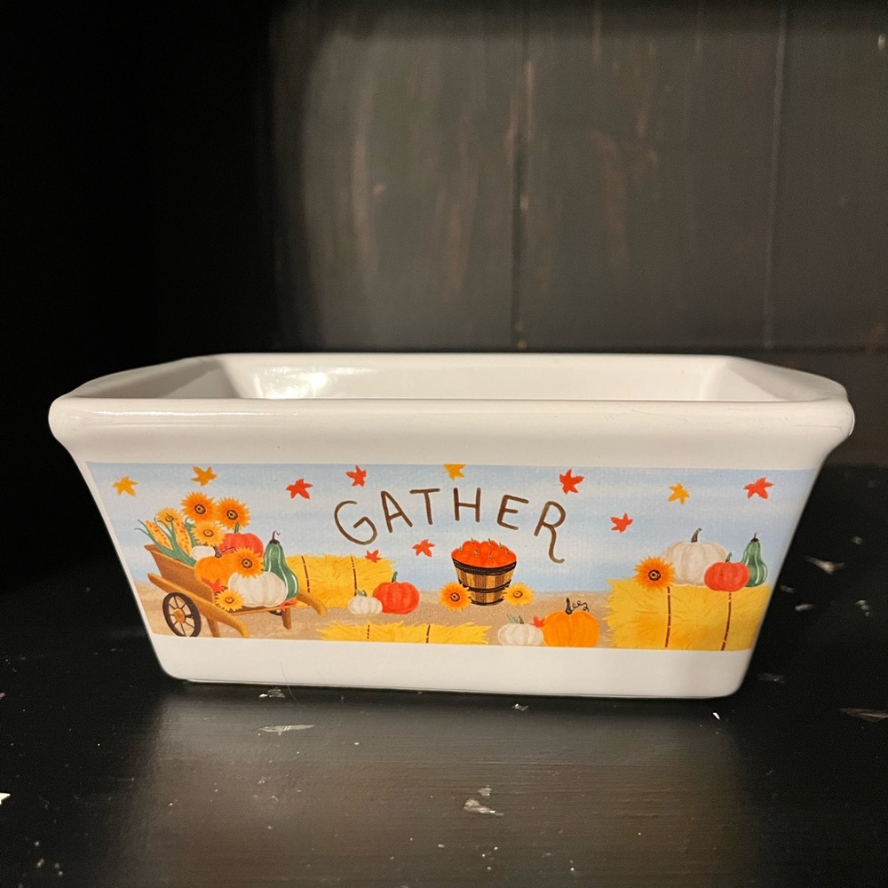 Royal Norfolk Fall Harvest Mini Ceramic Loaf Pan